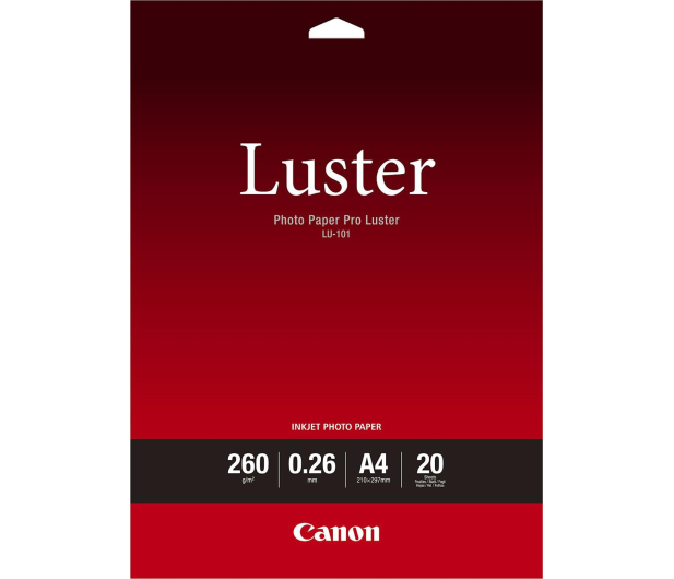 CANON LU-101, A4 20szt 260g/m 6211B006 - 230323 - zdjęcie